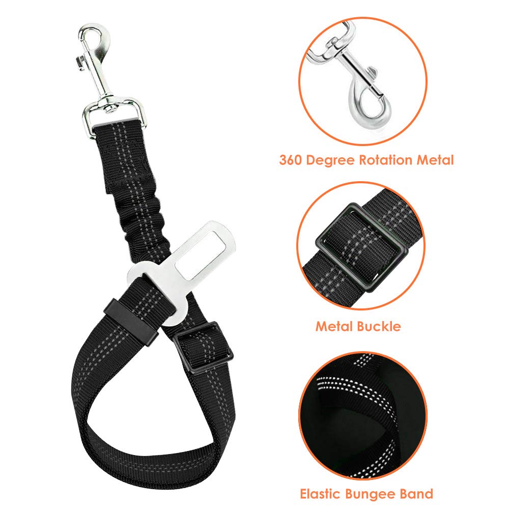 مجموعة حزام الأمان الكلب سيارة - مراجعة Dog Seat Belt Harness Safety Tether وسعره