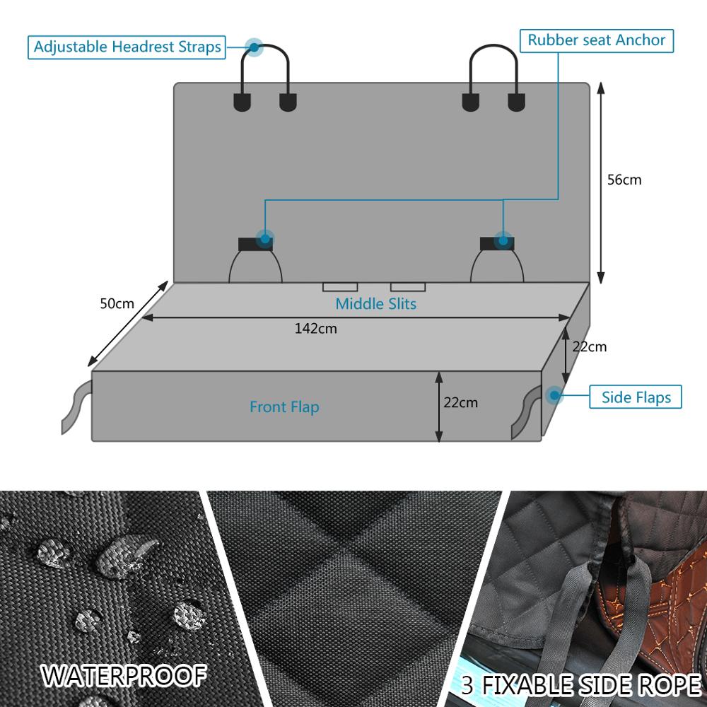 الكلب غطاء مقعد السيارة الحيوا - مراجعة Dog Car Seat Cover Waterproof Back Seat وسعره