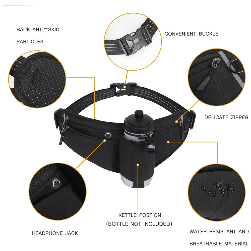 1 قطعة حزمة مراوح مع حامل زجاج - مراجعة Hands Free Dog Running Leash Waist Belt وسعره