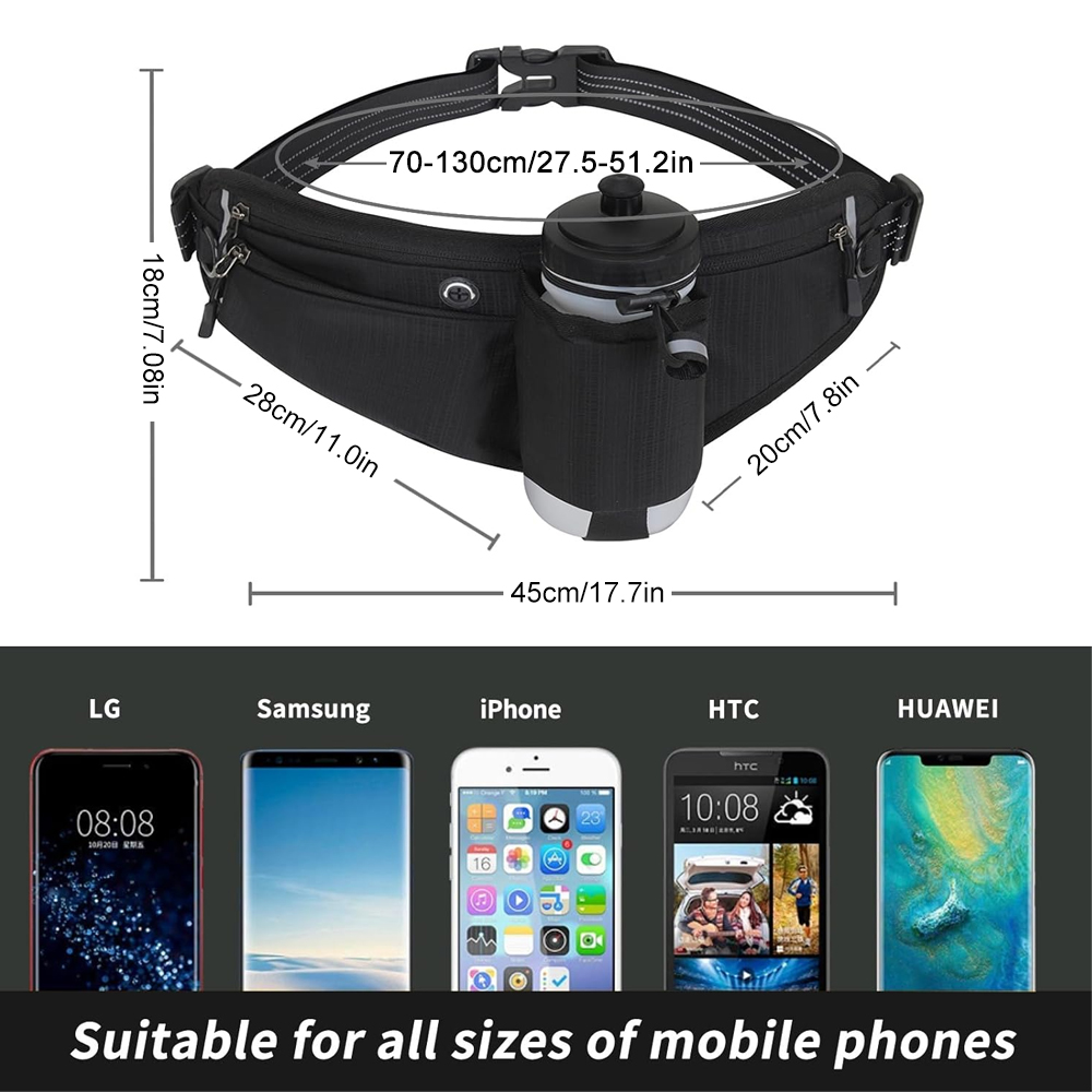 1 قطعة حزمة مراوح مع حامل زجاج - مراجعة Hands Free Dog Running Leash Waist Belt وسعره