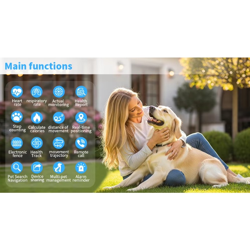 جهاز تتبع الحيوانات الأليفة Qc - مراجعة Pet Activity Health Monitor Tracker وسعره