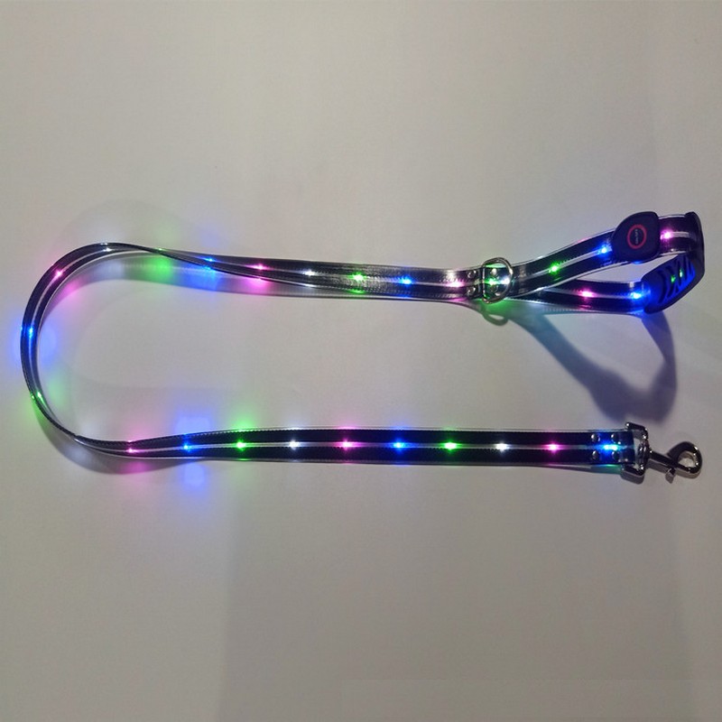 كلب أليف LED تضيء المقود USB ق - مراجعة Led Dog Collar Glowing Rechargeable Usb وسعره
