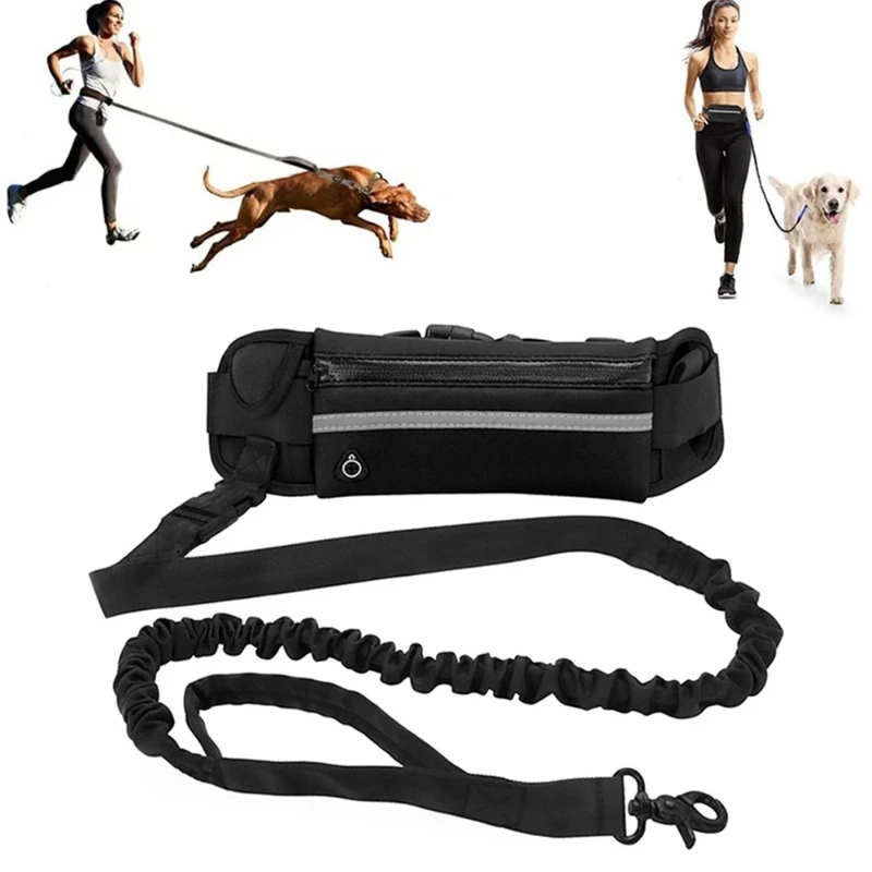 مقود الكلب بدون استخدام اليدين - مراجعة Hands Free Dog Running Leash Waist Belt وسعره