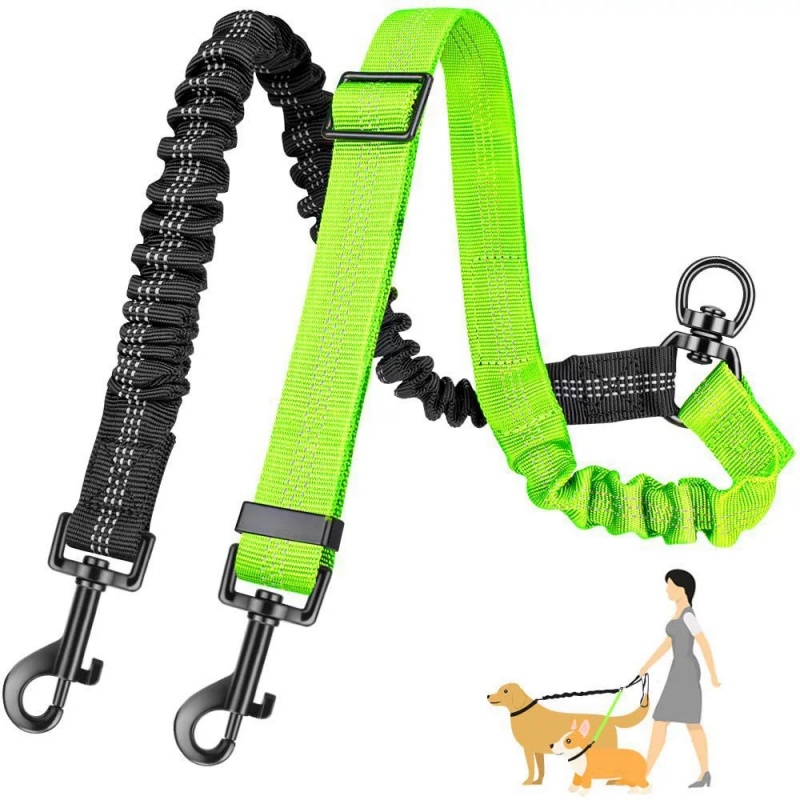 قطعة واحدة، طولها 20 سم، وصلة  - مراجعة Bungee Dog Leash Shock Absorbing وسعره