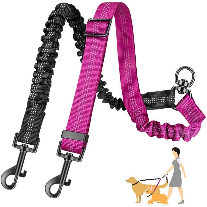 قطعة واحدة، طولها 20 سم، وصلة  - مراجعة Bungee Dog Leash Shock Absorbing وسعره
